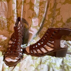 Brown Strappy Women's Sandals
